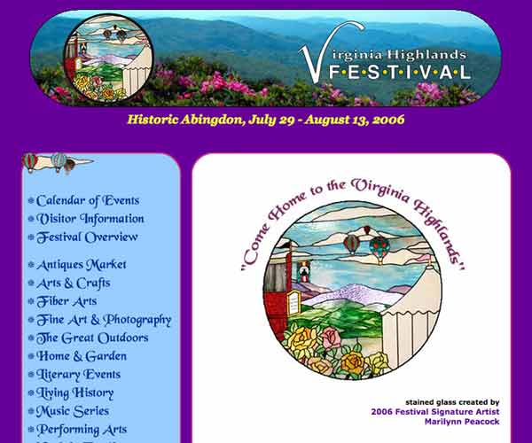 Virginia Highlands Festival 2006 screenshot
