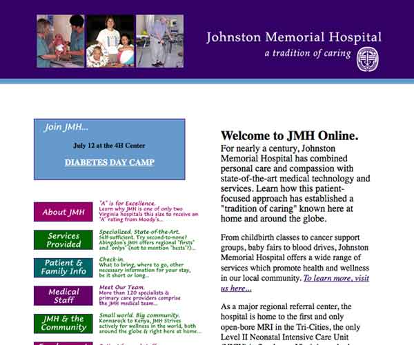 Johnston Memorial Hospital screenshot